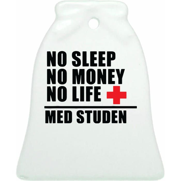 Funny Med School Trust Me Im Almost A Doctor Ceramic Bell Ornament