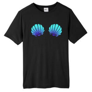 Funny Mermaid Sea Shell Bra Costume Halloween Gift Tall Fusion ChromaSoft Performance T-Shirt