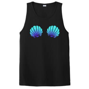 Funny Mermaid Sea Shell Bra Costume Halloween Gift PosiCharge Competitor Tank