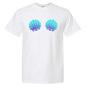 Funny Mermaid Sea Shell Bra Costume Halloween Gift Garment-Dyed Heavyweight T-Shirt