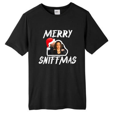 Funny Merry Sniffmas Christmas Anti Biden Quote Anti Biden Tall Fusion ChromaSoft Performance T-Shirt