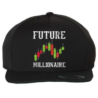 Future Millionaire Stock Exchange Day Trader Day Trading Wool Snapback Cap