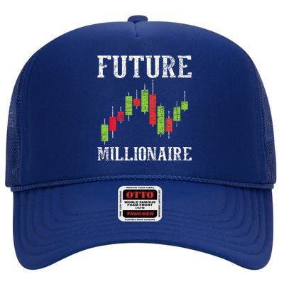 Future Millionaire Stock Exchange Day Trader Day Trading High Crown Mesh Back Trucker Hat