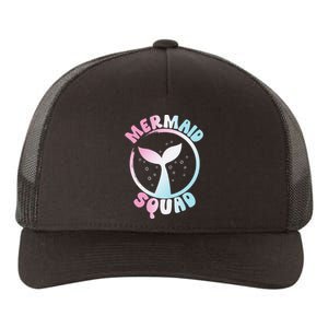 Funny Mermaid Squad Swimming Mermaid Yupoong Adult 5-Panel Trucker Hat