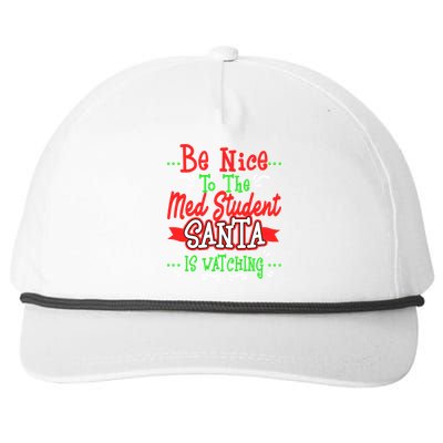 Funny Med Student Christmas Gag Gift Medical Future Doctor Gift Snapback Five-Panel Rope Hat