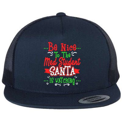 Funny Med Student Christmas Gag Gift Medical Future Doctor Gift Flat Bill Trucker Hat