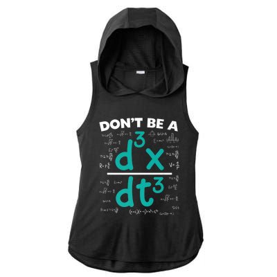 Funny Math Saying Equation Math Joke Cute Gift Ladies PosiCharge Tri-Blend Wicking Draft Hoodie Tank