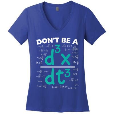 Funny Math Saying Equation Math Joke Cute Gift Women's V-Neck T-Shirt