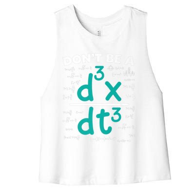 Funny Math Saying Equation Math Joke Cute Gift Women's Racerback Cropped Tank