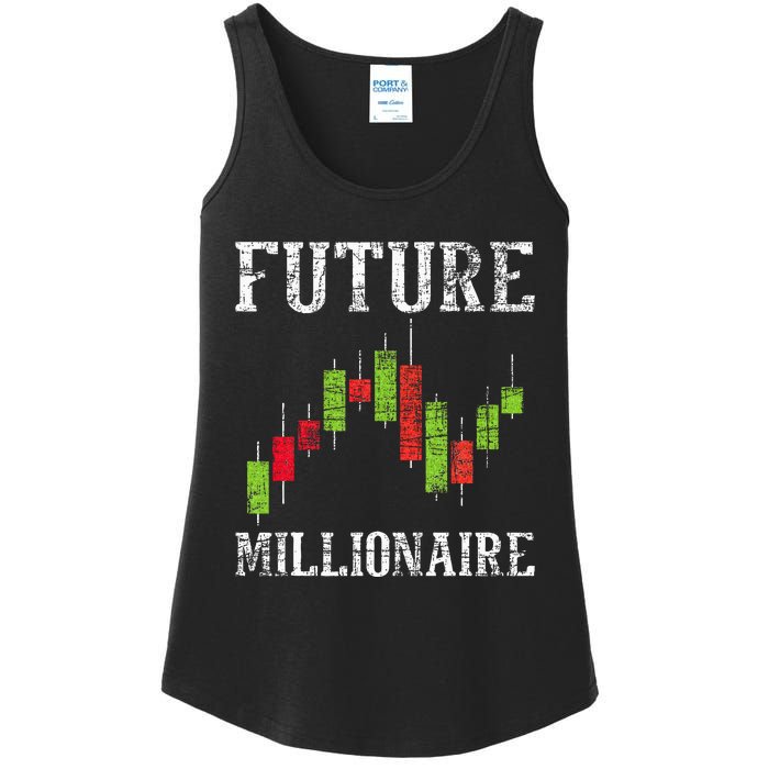 Future Millionaire Stock Exchange Day Trader Day Trading Ladies Essential Tank