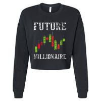 Future Millionaire Stock Exchange Day Trader Day Trading Cropped Pullover Crew