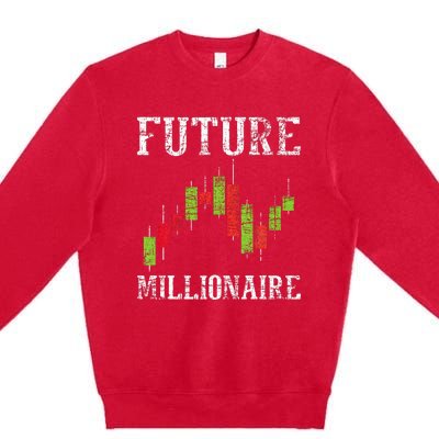 Future Millionaire Stock Exchange Day Trader Day Trading Premium Crewneck Sweatshirt