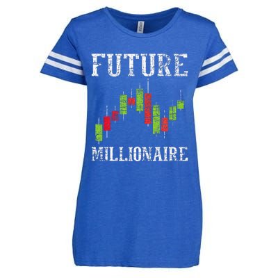 Future Millionaire Stock Exchange Day Trader Day Trading Enza Ladies Jersey Football T-Shirt