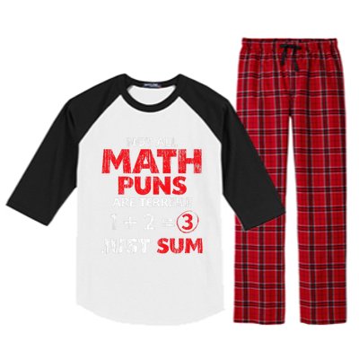 Funny Math Saying Equation Math Joke Cool Gift Raglan Sleeve Pajama Set