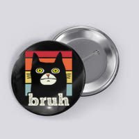 Funny Meme saying Bruh with Cat Greetings Button