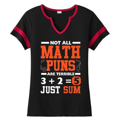 Funny Math Saying Equation Math Joke Gift Ladies Halftime Notch Neck Tee