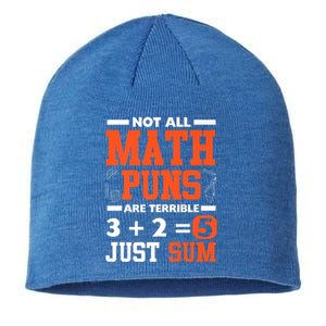 Funny Math Saying Equation Math Joke Gift Sustainable Beanie