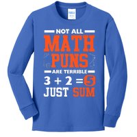 Funny Math Saying Equation Math Joke Gift Kids Long Sleeve Shirt