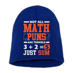 Funny Math Saying Equation Math Joke Gift Short Acrylic Beanie