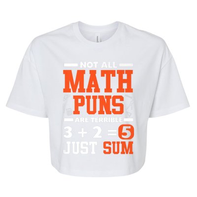 Funny Math Saying Equation Math Joke Gift Bella+Canvas Jersey Crop Tee