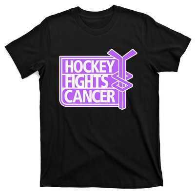 Family Member Support Hockey Fights Cancer Awareness T-Shirt