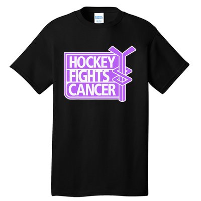 Family Member Support Hockey Fights Cancer Awareness Tall T-Shirt