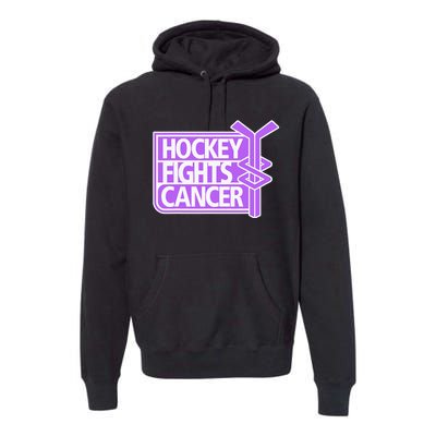 Family Member Support Hockey Fights Cancer Awareness Premium Hoodie