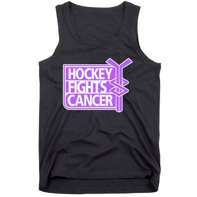 Family Member Support Hockey Fights Cancer Awareness Tank Top