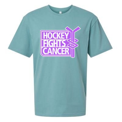 Family Member Support Hockey Fights Cancer Awareness Sueded Cloud Jersey T-Shirt