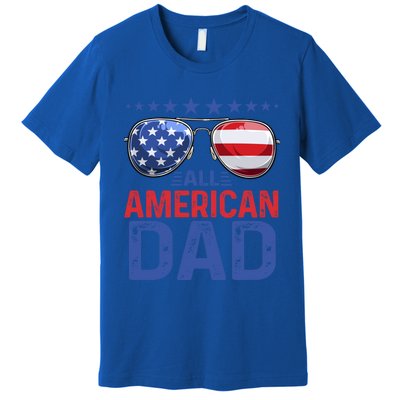 Family Matching Sunglusses All American Dad 4th Of July Usa Cute Gift Premium T-Shirt