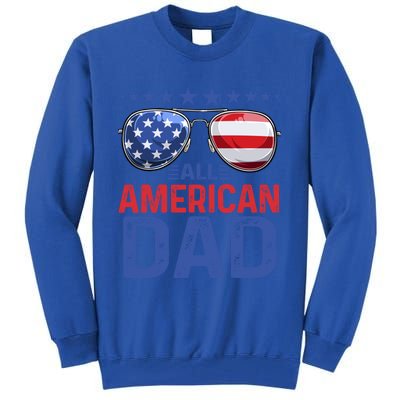 Family Matching Sunglusses All American Dad 4th Of July Usa Cute Gift Tall Sweatshirt