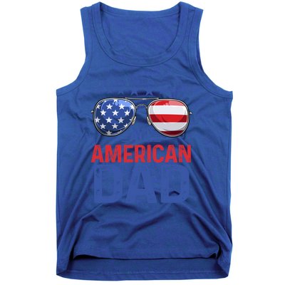 Family Matching Sunglusses All American Dad 4th Of July Usa Cute Gift Tank Top