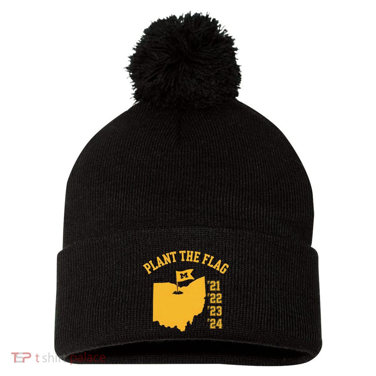 Funny Meme Saddam Hussein Hiding Spot Teen Joke Brain Rot Pom Pom 12in Knit Beanie