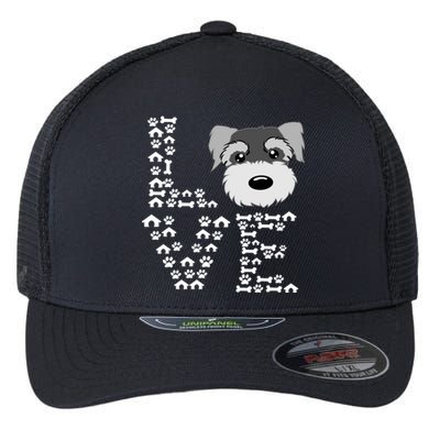 Funny Miniature Schnauzer Gift Miniature Schnauzer Lovers Flexfit Unipanel Trucker Cap