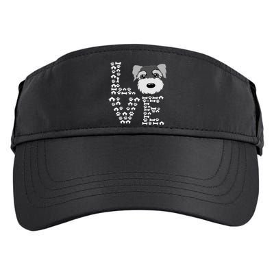 Funny Miniature Schnauzer Gift Miniature Schnauzer Lovers Adult Drive Performance Visor