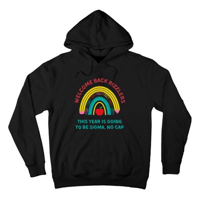 Funny Middle School Teacher Back To School Gen Alpha Slang Hoodie