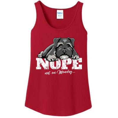 Funny Miniature Schnauzer Dog Gift Schnauzer Nope Breed Gift Ladies Essential Tank