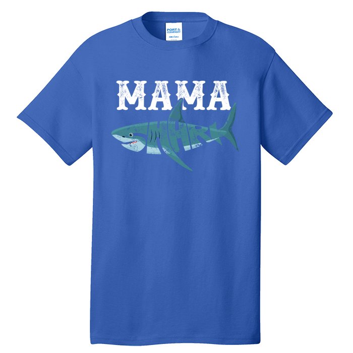 Funny Mama Shark Family Matching Shark Lover Ocean Animal Gift Tall T-Shirt