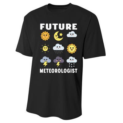 Future Meteorologist Storm Twister Tornado Hurricane Performance Sprint T-Shirt