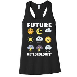 Future Meteorologist Storm Twister Tornado Hurricane Women's Racerback Tank