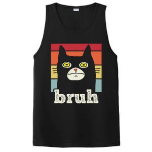 Funny Meme Saying Bruh With Cat Greetings Teens PosiCharge Competitor Tank