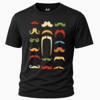 Funny Mustache Styles  Vintage Retro Hipster Mustache Cooling Performance Crew T-Shirt
