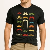 Funny Mustache Styles  Vintage Retro Hipster Mustache Cooling Performance Crew T-Shirt