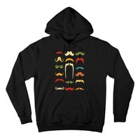 Funny Mustache Styles  Vintage Retro Hipster Mustache Hoodie