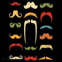 Funny Mustache Styles  Vintage Retro Hipster Mustache Tall T-Shirt