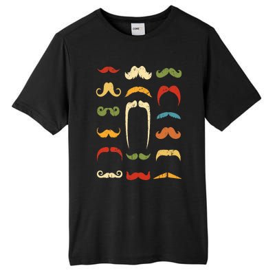 Funny Mustache Styles  Vintage Retro Hipster Mustache Tall Fusion ChromaSoft Performance T-Shirt