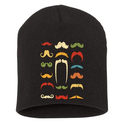 Funny Mustache Styles  Vintage Retro Hipster Mustache Short Acrylic Beanie