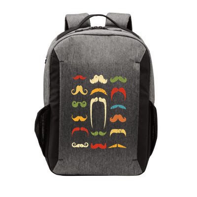 Funny Mustache Styles  Vintage Retro Hipster Mustache Vector Backpack