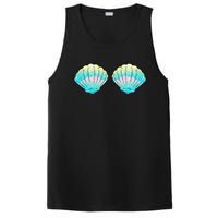 funny Mermaid Sea Shell Bra Birthday PosiCharge Competitor Tank