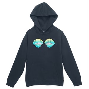 funny Mermaid Sea Shell Bra Birthday Urban Pullover Hoodie